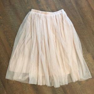 Pink tool skirt - hits right below knees